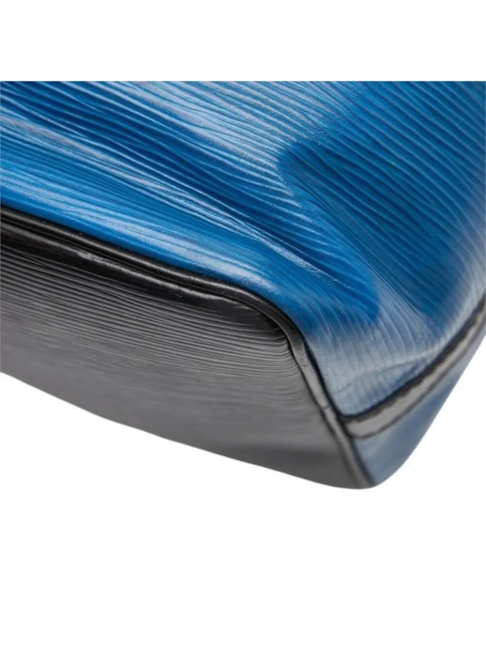 Louis Vuitton Epi Petit Noe Shoulder Bag Toledo Blue Noir Leather